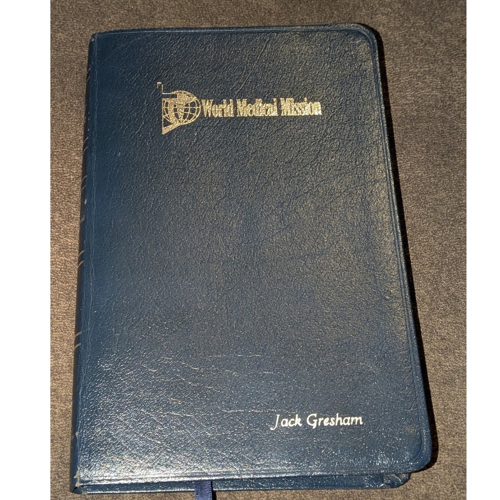 Franklin Graham Signed Holy Bible 2005 World Medical Mission Leather Autograph